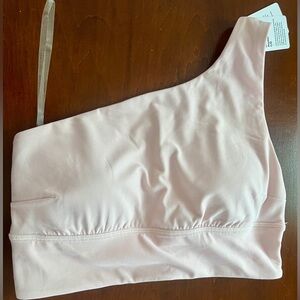 NWT lululemon flush pink Align Asymmetrical bra light support C/D cup size 8